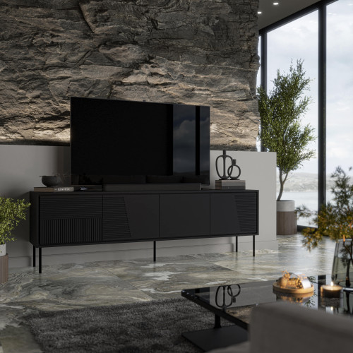 Фото тумби ТВ ABI 200 4D CAMA MEBLE  чорний