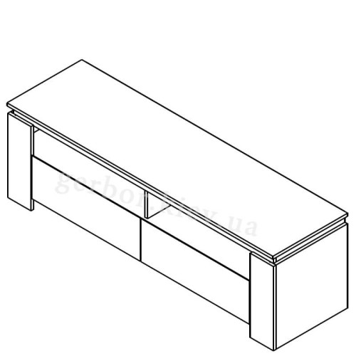 Фото тумби під телевізор ТОМАС RTV160 ГЕРБОР – схема