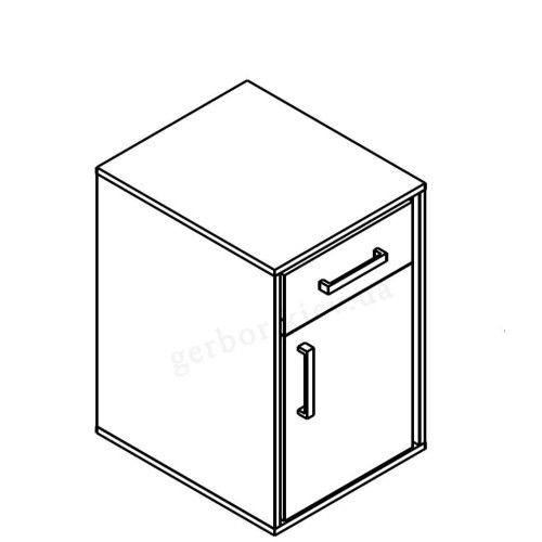 Фото тумби ПРАЙМ KON1D1S Гербор – схема