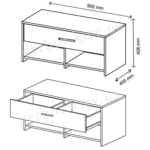 Фото тумбы для обуви прихожей РУТА VMV Holding
