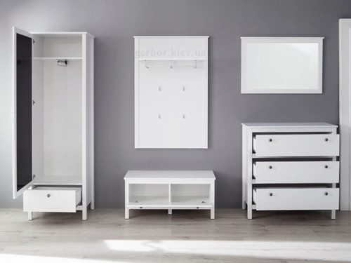 Фото вешалки OLE 80 MEBELBOS в комплекте прихожей – вид спереди