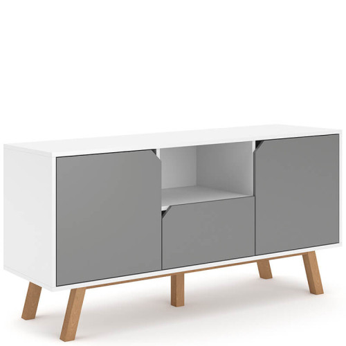 Фото тумбы ТВ TOKIO TK1 VIVALDI белый / серый