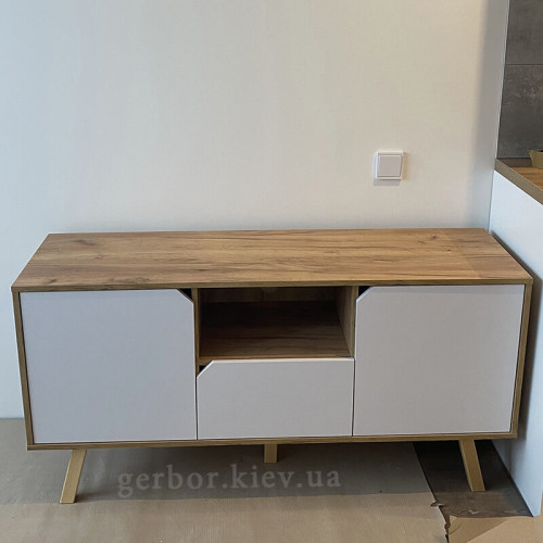 Фото тумбы ТВ TOKIO TK1 VIVALDI дуб крафт / белый – вид сверху