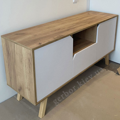 Фото тумбы ТВ TOKIO TK1 VIVALDI дуб крафт / белый – вид сбоку