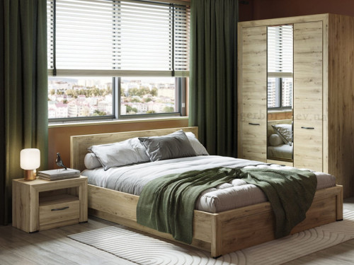 Фото ліжка з підйомним механізмом 140 SAPORI MEBELBOS в інтер'єрі спальні