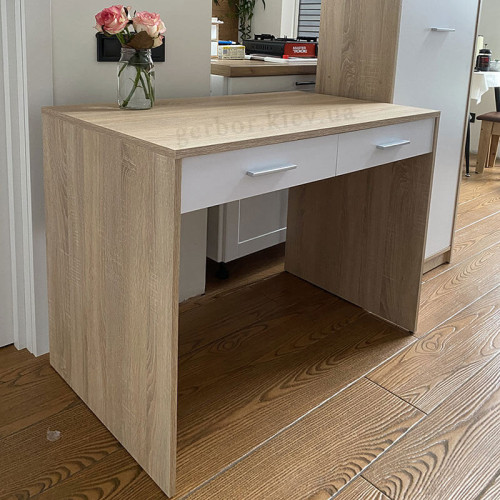 Фото письмового столу BIU2S НЕПО Гербор дуб сонома / німфея альба від покупця – вигляд збоку