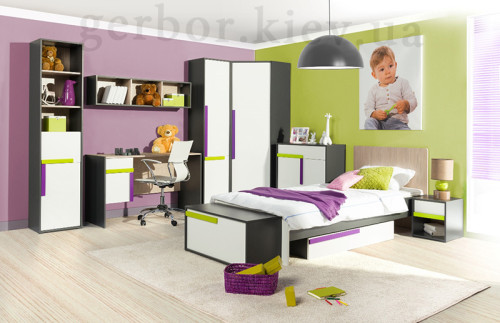 Фото кровати 90 (каркас) ALEX VMV Holding в интерьере детской