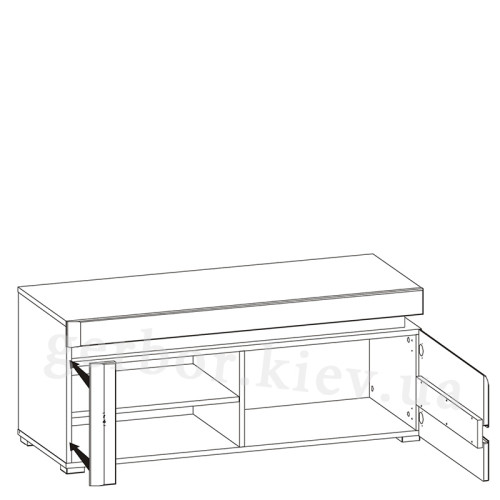 Фото наполнения тумбы ТВ IRMA IM1 BOGFRAN
