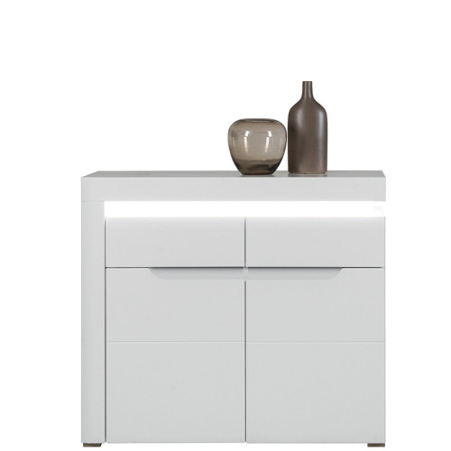 Фото тумбы IRMA IM3 BOGFRAN белый / белый глянец с белой вставкой