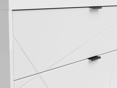 Фото тумбы под телевизор FORN RTV2S BRW белый глянец – ручки