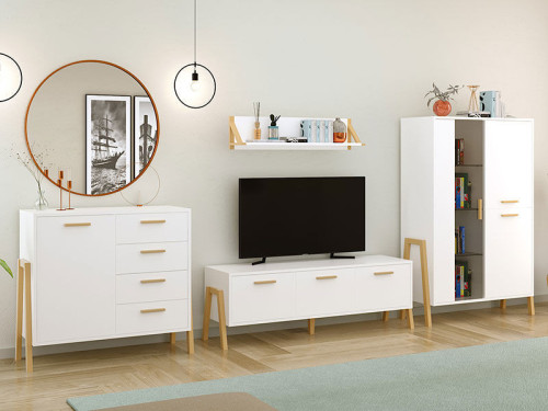 Фото вітальні BELLE ВМВ білий