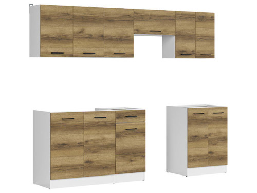 Фото кухні JUNONA LINE 240 BBL BRW делано світлий – вигляд збоку