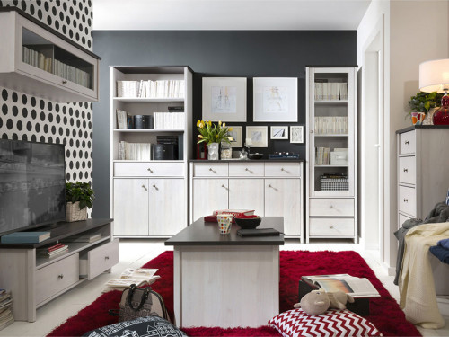 Фото тумби ТВ ПОРТО RTV2S/160 БРВ (ВМК) в інтер'єрі вітальні