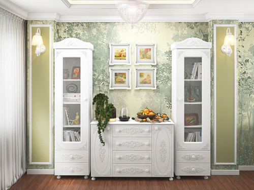 Фото комода БЕЛЛЬ АС-19 Санти в интерьере гостиной