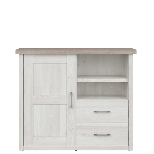 Фото комода LUCA BABY KOM1D2S BRW - вид спереди