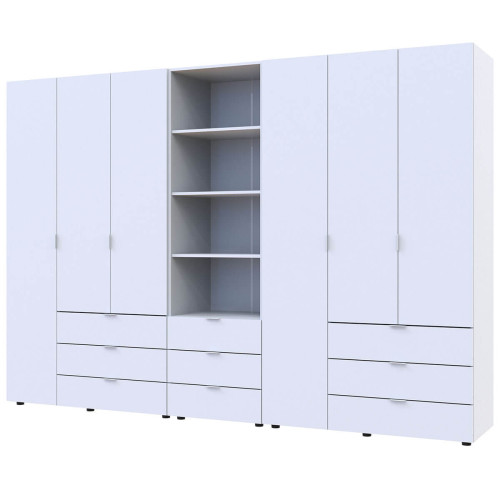 Фото шафи 3+3 ДСП з пеналом ГЕЛАР ДОРОС (DOROS) білий