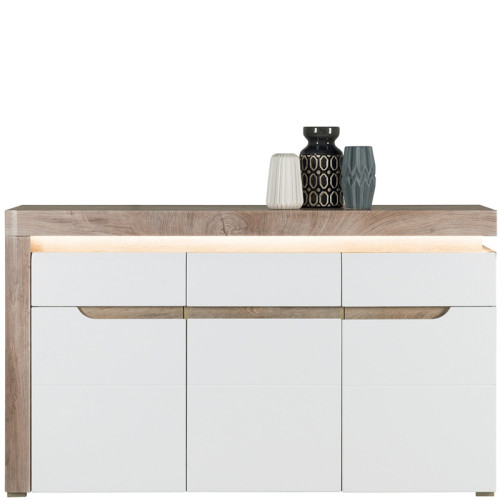 Фото комода IRMA IM4 BOGFRAN дуб / белый глянец