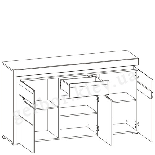 Фото наполнения комода IRMA IM4 BOGFRAN