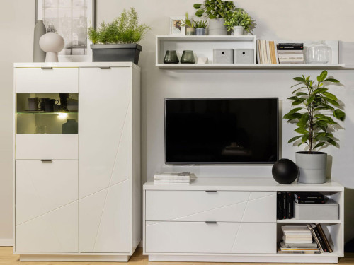 Фото гостиной FORN BRW белый глянец