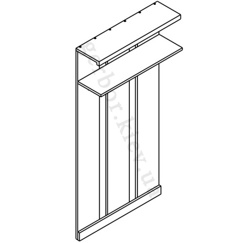 Фото настінного вішака ШАНТАЛЬ WIE70 Гербор – схема