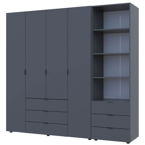 Фото шафи 4 ДСП з пеналом ГЕЛАР ДОРОС (DOROS) графіт