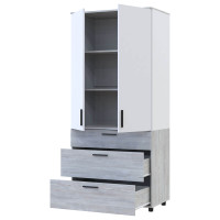 ТОРН Шафа 2 ДСП/3Ш полиці ДОРОС (DOROS) сосна натті / білий ТОРН Шафа 2 ДСП/3Ш полиці ДОРОС (DOROS) сосна натті / білий