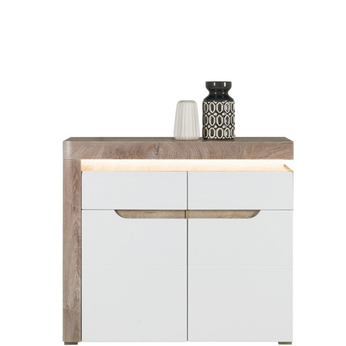 Фото тумбы IRMA IM3 BOGFRAN дуб / белый глянец