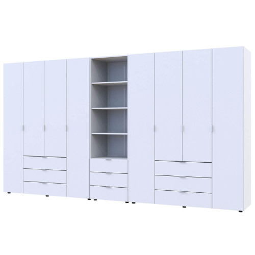 Фото шафи 4+4 ДСП з пеналом ГЕЛАР ДОРОС (DOROS) білий