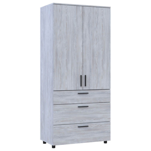 Фото шафи ТОРН 2 ДСП/3Ш полиці ДОРОС (DOROS) сосна натті – вигляд збоку