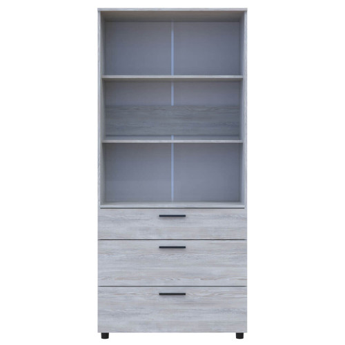 Фото шафи ТОРН 2 ДСП/3Ш полиці ДОРОС (DOROS) сосна натті – вигляд спереду наповнення