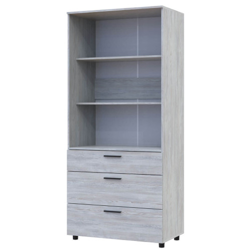 Фото шафи ТОРН 2 ДСП/3Ш полиці ДОРОС (DOROS) сосна натті – вигляд збоку наповнення