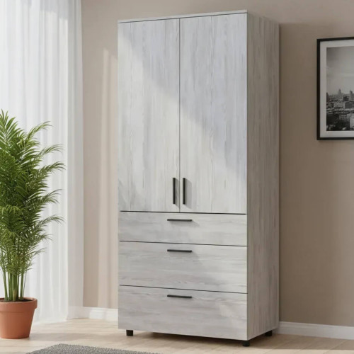 Фото шафи ТОРН 2 ДСП/3Ш полиці ДОРОС (DOROS) сосна натті в інтер'єрі