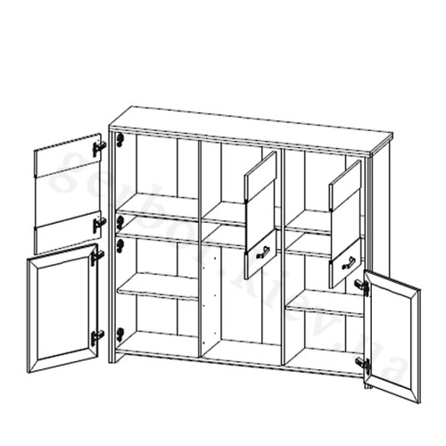 Фото буфета VERNE BAR 2D3W3S VMV Holding - наполнение