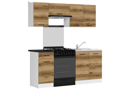 Фото кухні JUNONA LINE 180 ZBL BRW делано світлий – вигляд збоку