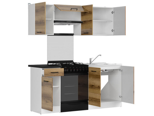 Фото кухні JUNONA LINE 180 ZBL BRW делано світлий – наповнення