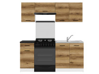 JUNONA LINE 180 ZBL Кухня BRW делано світлий JUNONA LINE 180 ZBL Кухня BRW делано світлий