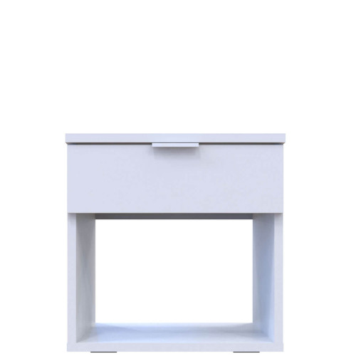 Фото білої приліжкової тумбочки GN1 ДОРОС (DOROS) – вигялд спереду
