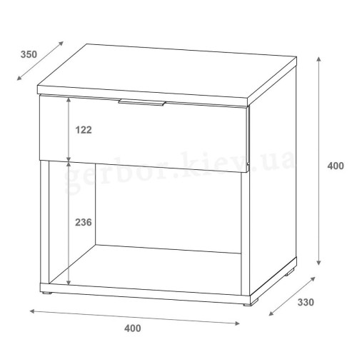 GN1 Тумба приліжкова ДОРОС (DOROS)