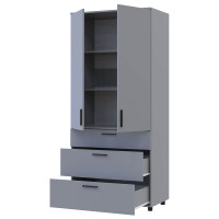 ТОРН Шафа 2 ДСП/3Ш полиці ДОРОС (DOROS) сірий ТОРН Шафа 2 ДСП/3Ш полиці ДОРОС (DOROS) сірий