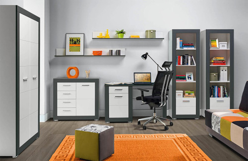 Фото шкафа 2D GRAY GR9 BOGFRAN в интерьере детской