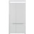 Фото шкафа 2D IRMA IM9 2D BOGFRAN белый / белый глянец с белой вставкой