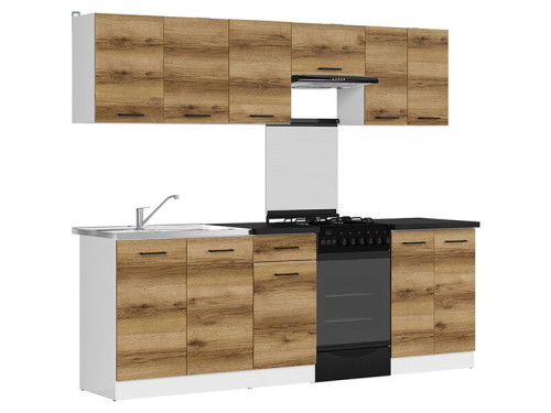 Фото кухні JUNONA LINE 230 ZBL BRW делано світлий – вигляд збоку