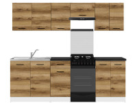 JUNONA LINE 230 ZBL Кухня BRW делано світлий JUNONA LINE 230 ZBL Кухня BRW делано світлий