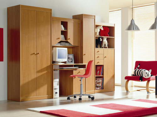 стенка JUNIOR фабрики Гербор-холдинг в цвете ольха