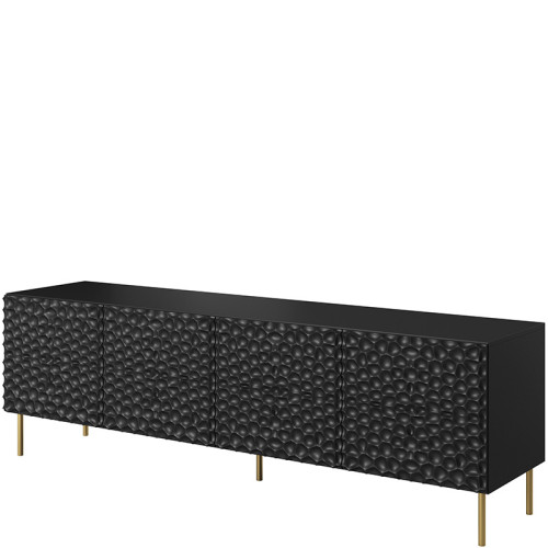 Фото тумби ТВ 190 HOLE CAMA MEBLE чорний – вигляд збоку