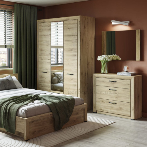 Фото шафи із дзеркалом SAPORI 3D2S MEBELBOS в інтер'єрі