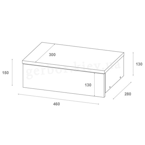 ЛЕВІЯ Тумба приліжкова 1Ш ДОРОС (DOROS)