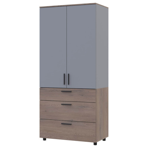 Фото шафи ТОРН 2 ДСП/3Ш полиці  ДОРОС (DOROS) кремона канноло / сірий