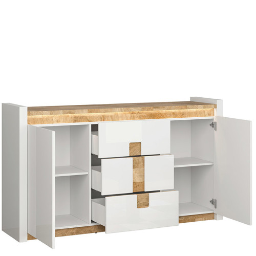 Фото комода ALAMEDA KOM2D3S BRW - наполнение