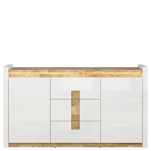 Фото комода ALAMEDA KOM2D3S BRW - вид спереди